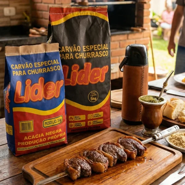 Saco de Carvão de Acácia Negra Líder para churrasco entrega em Canoas